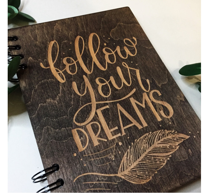 ПІД ЗАМОВЛЕННЯ. Блокнот "Follow your dreams". Термін виготовлення 2-3 робочих дні.