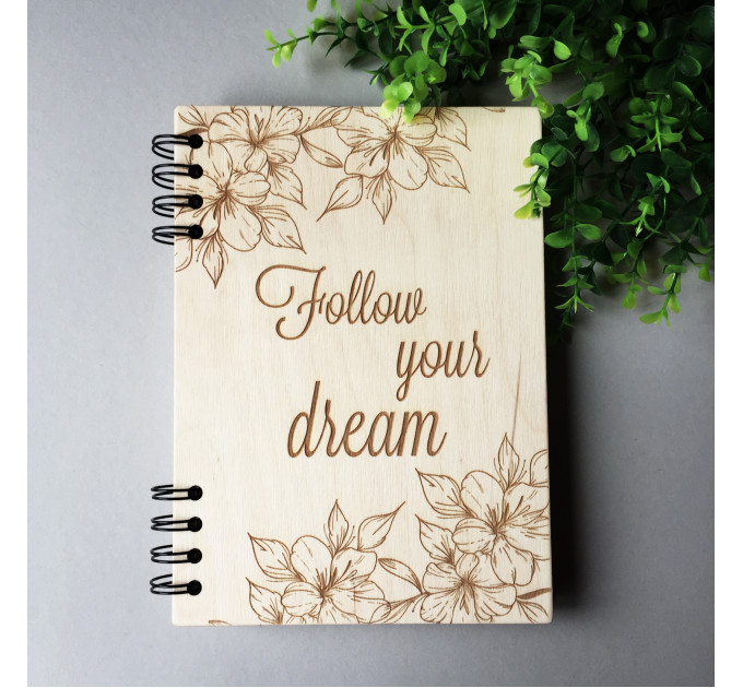 ПІД ЗАМОВЛЕННЯ. Блокнот "Follow your dream". Термін виготовлення 2-3 робочих дні.